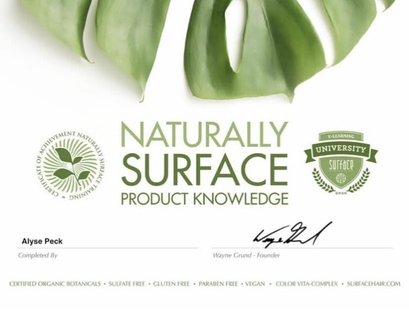 Surface Product Certification